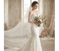 Dlhý svadobný závoj