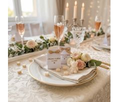 Darček pre svadobných hostí - sviečka macko malý v papierovom balení