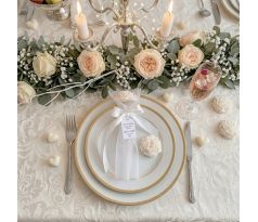 Darček pre svadobných hostí - sviečka pivonka