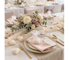 Darček pre svadobných hostí - sviečka srdce v tyle