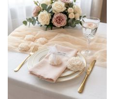 Darček pre svadobných hostí - sviečka pivónia v tyle