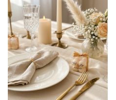 Darček pre svadobných hostí - sviečka bublinky