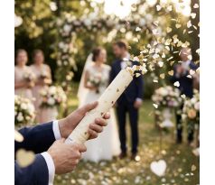 Vystreľovacie konfety so srdiečkami