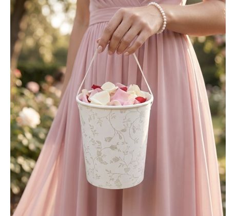 Papierový košík na lupene