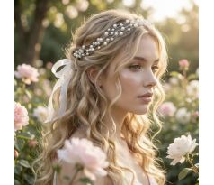 Svadobná ozdoba do vlasov pre nevestu