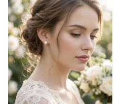 Svadobné náušnice pre nevestu perličky