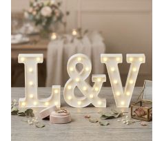 LED písmená na svadbu