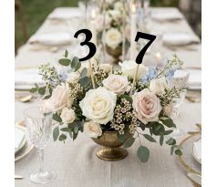 Čísla na svadobný stôl