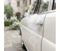 Mašle na svadobné auto