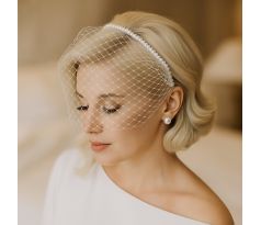 Fascinátor s čelenkou pre nevestu