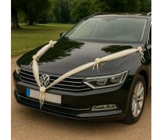 Výzdoba na svadobné auto