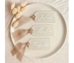 Akrylové svadobné menovky