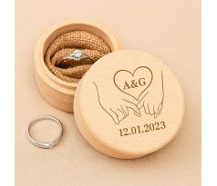 Svadobná krabička na obrúčky