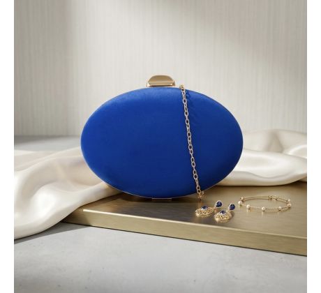 Spoločenská kabelka clutch modrá