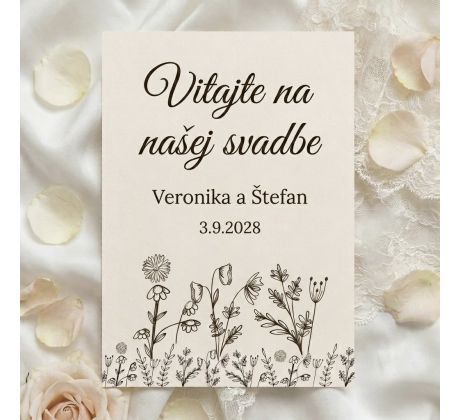 Uvítacia tabuľa - tlač formát A3